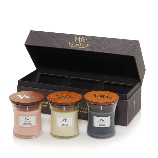 WoodWick - Deluxe Gift Set 3 Mini Candle - Floral