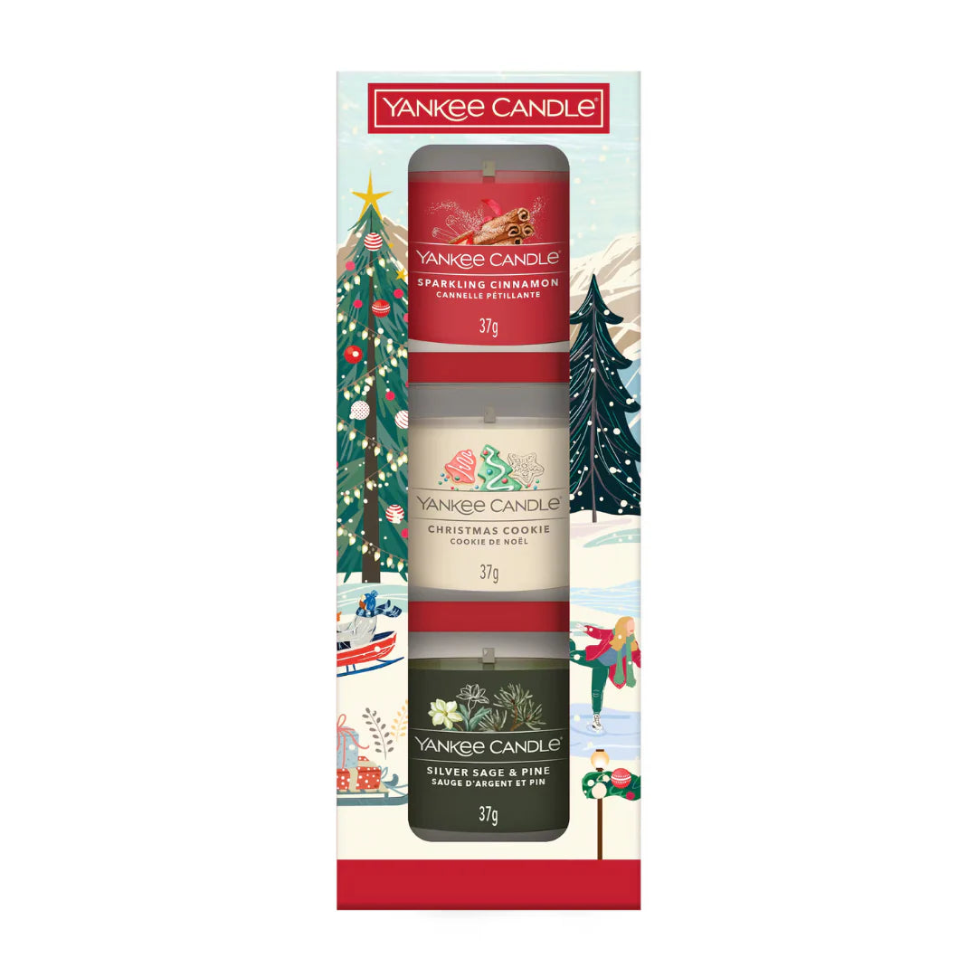 Yankee Candle - Apres Ski Collection 3 Filled Votive Christmas Classics Set