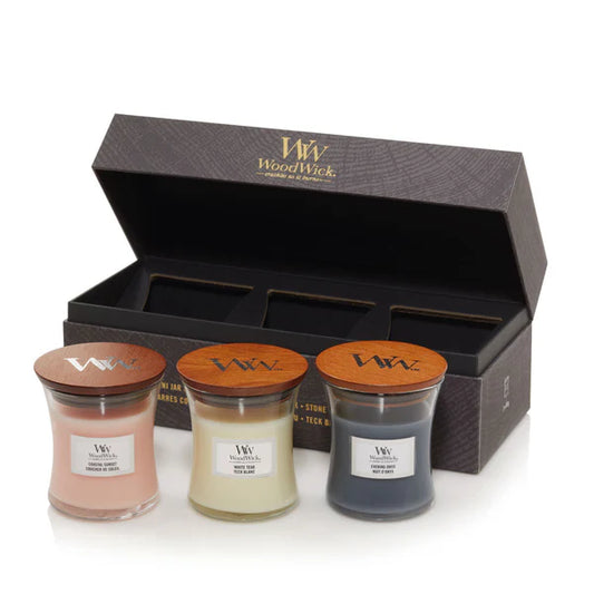 WoodWick - Deluxe Gift Set 3 Mini Candle - Floral